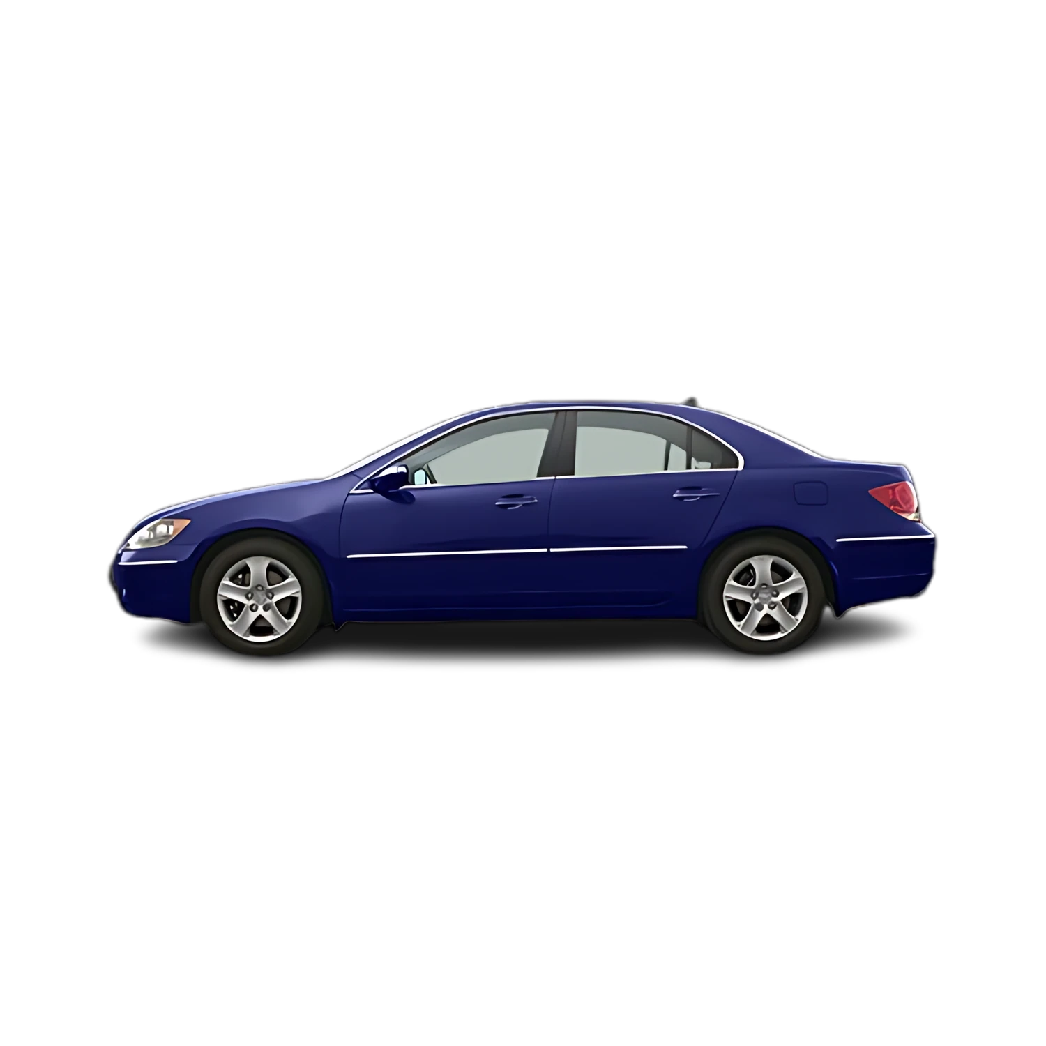 Acura RL with the Partial Front area marked