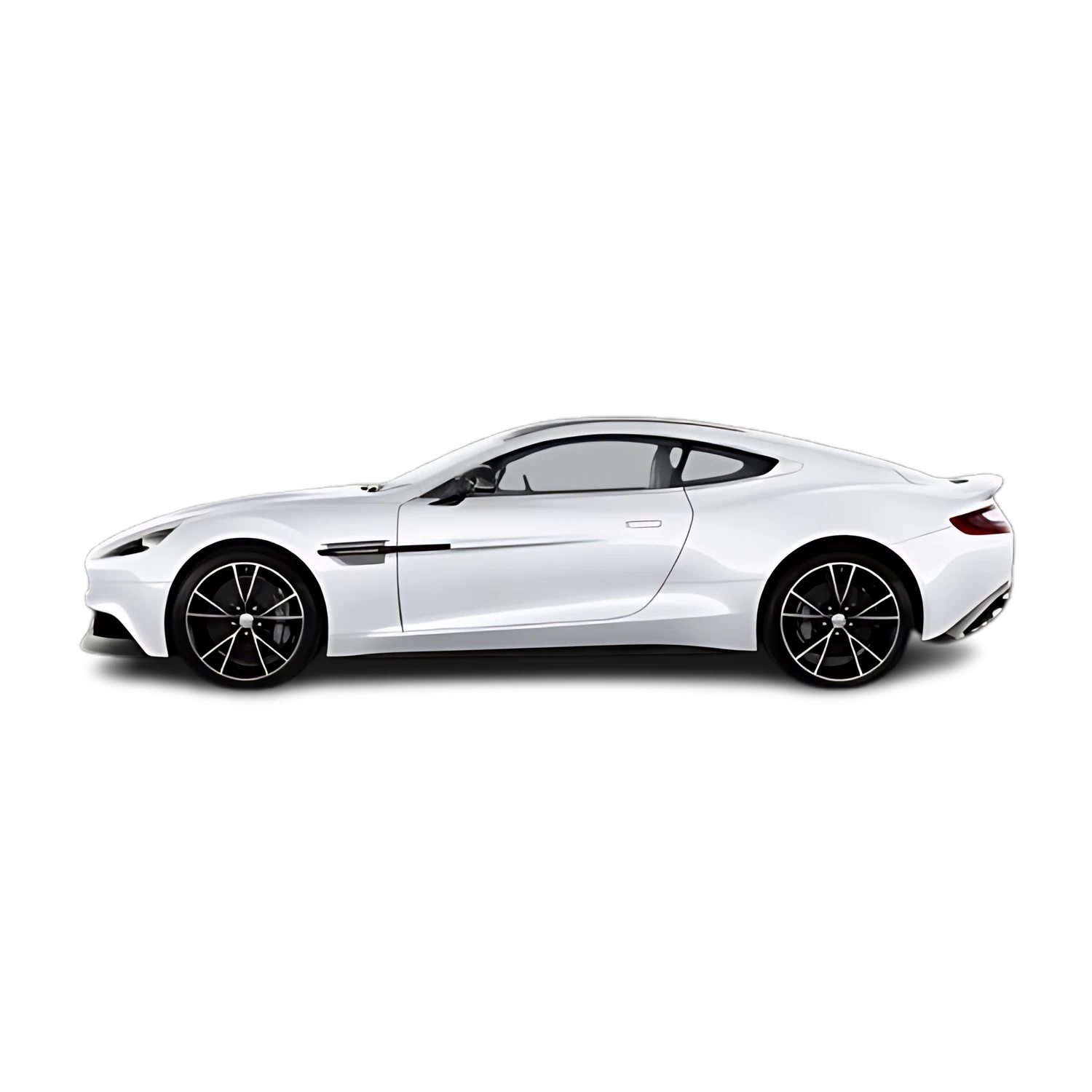 Aston Martin DB9 with the Partial Front area marked