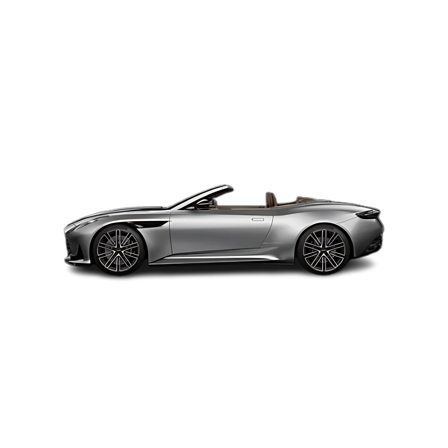 Aston Martin DBS Superleggera Volante with the Partial Front area marked