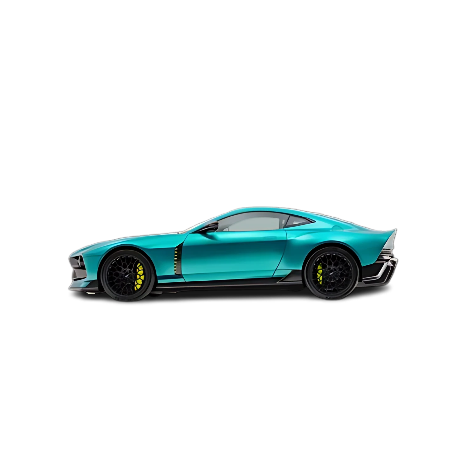 Aston Martin Valour with the Partial Front area marked