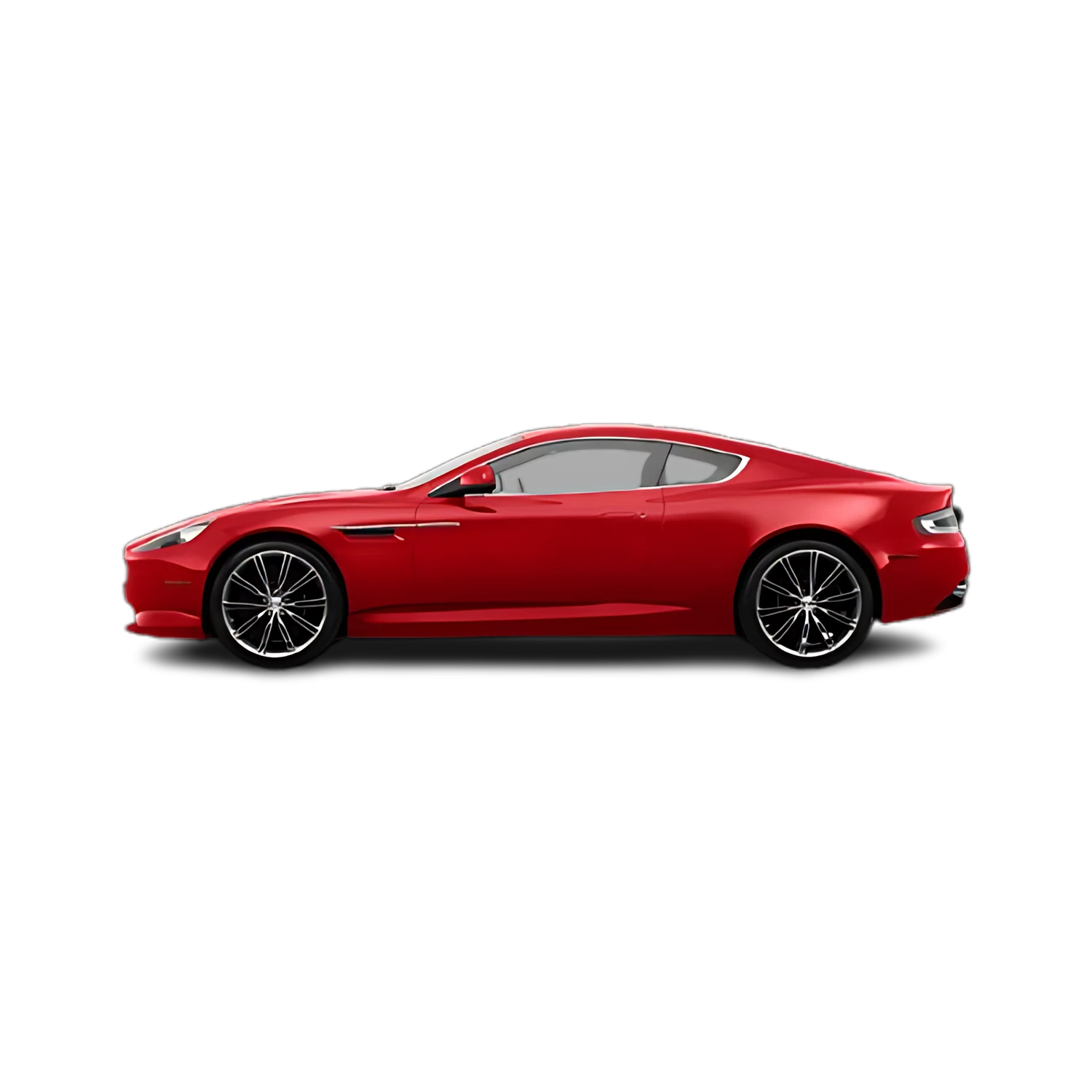 Aston Martin Virage with the Partial Front area marked