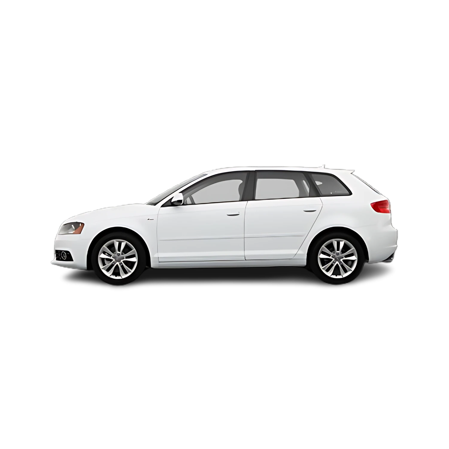 Audi A3 Wagon with the Partial Front area marked
