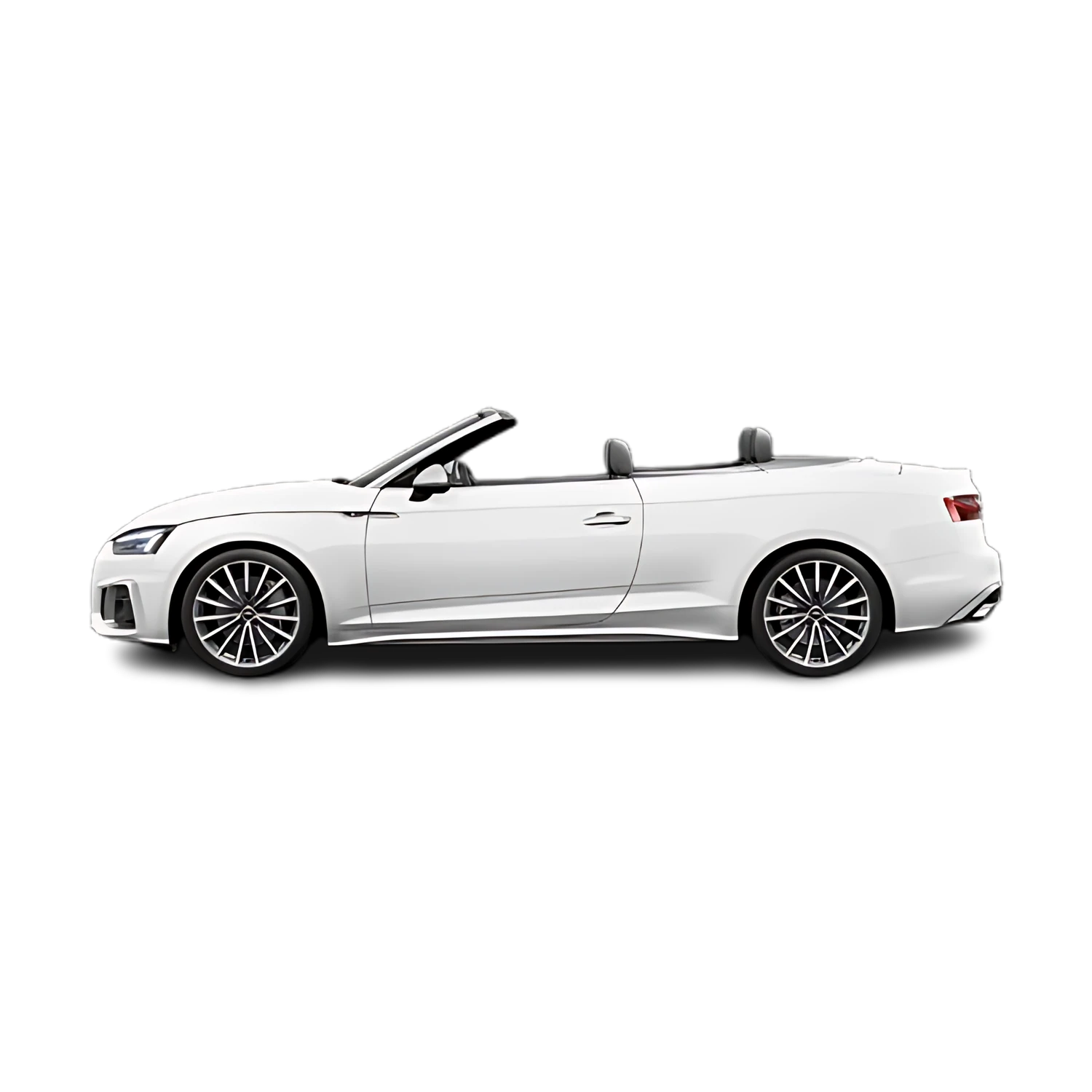 Audi A5 Cabriolet with the Partial Front area marked
