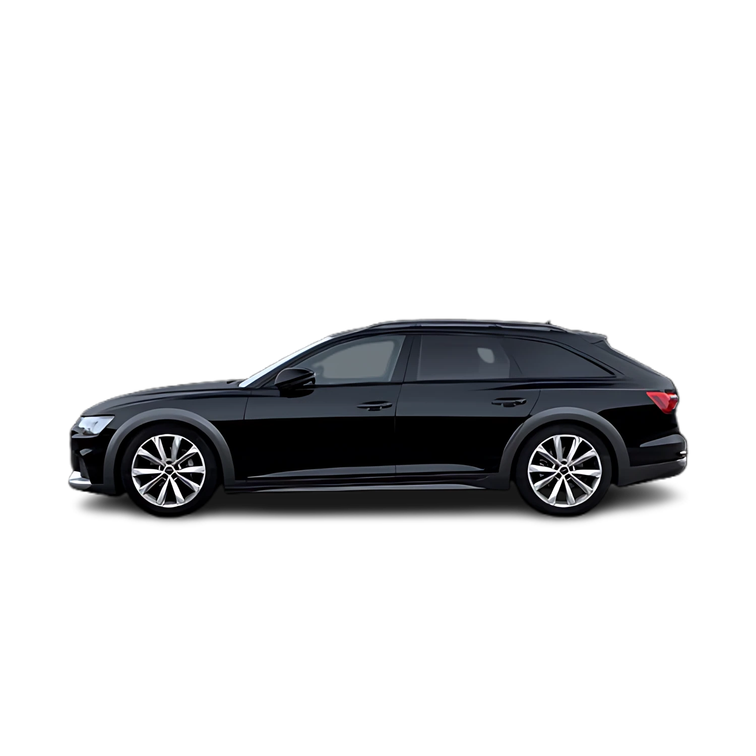Audi A6 allroad with the Partial Front area marked