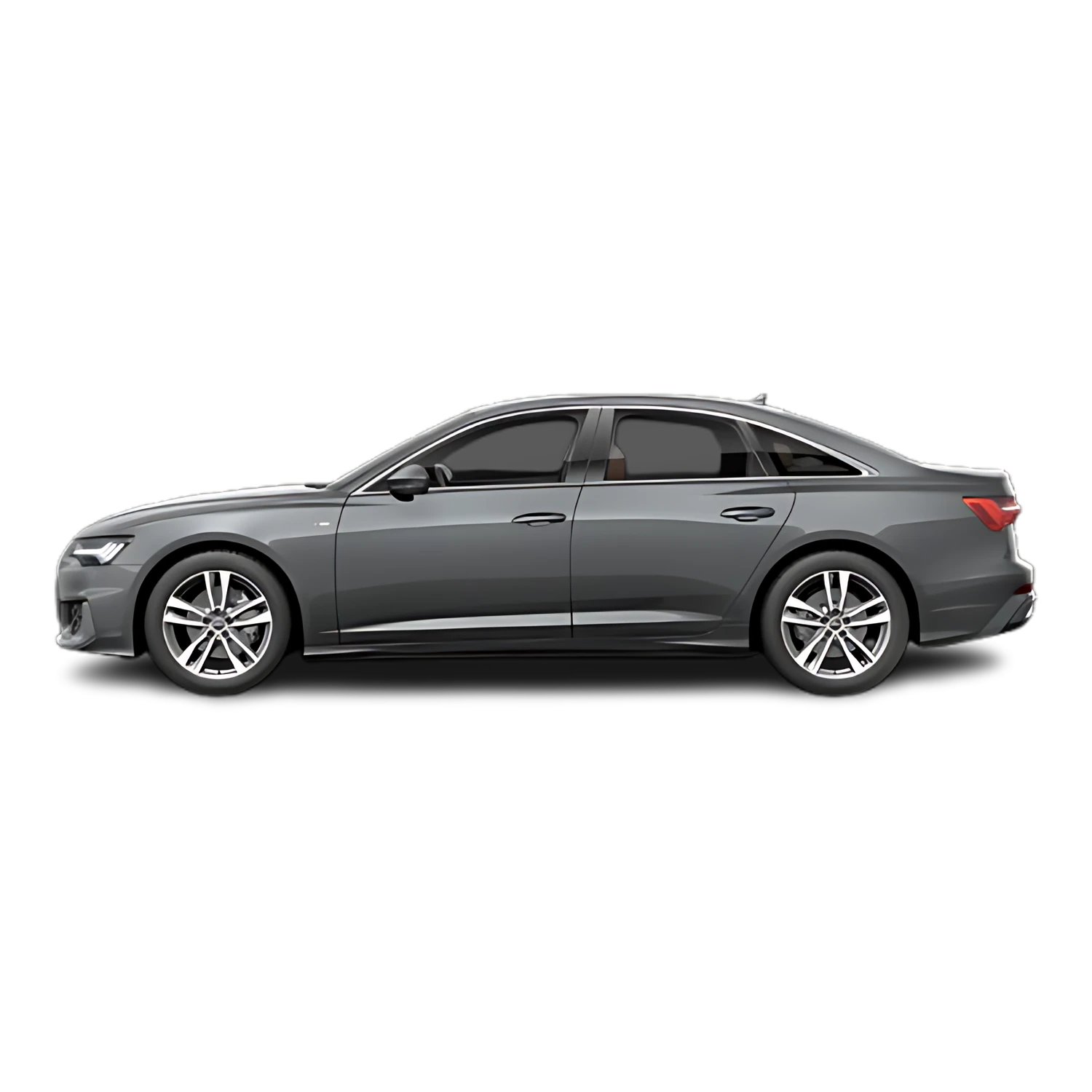 Audi A6 Sedan with the Partial Front area marked