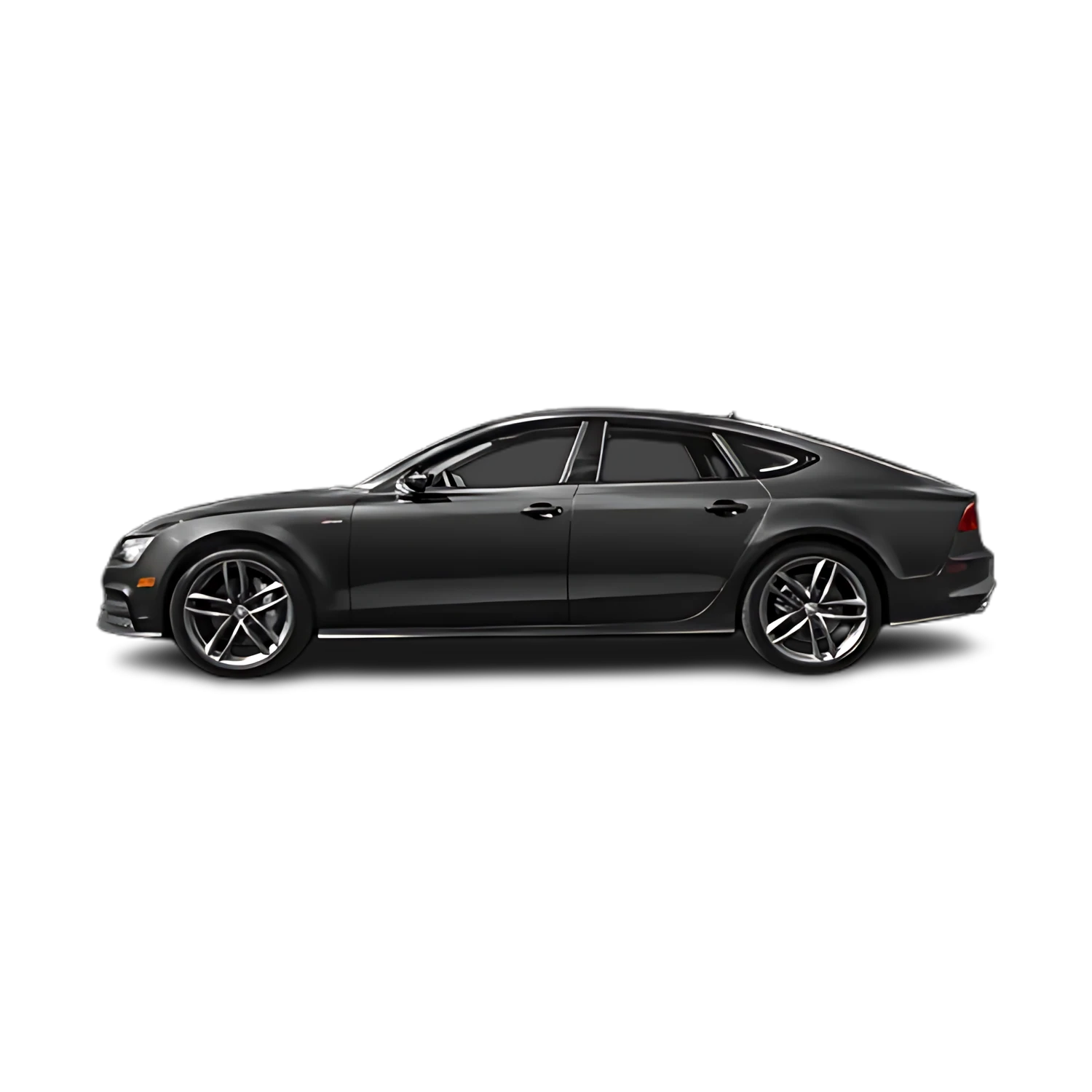 Audi A7 with the Partial Front area marked
