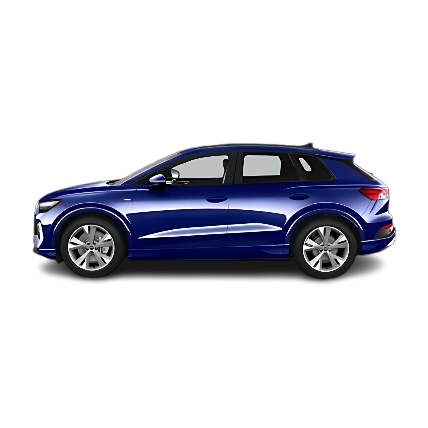 Audi Q4 E-Tron with the Partial Front area marked