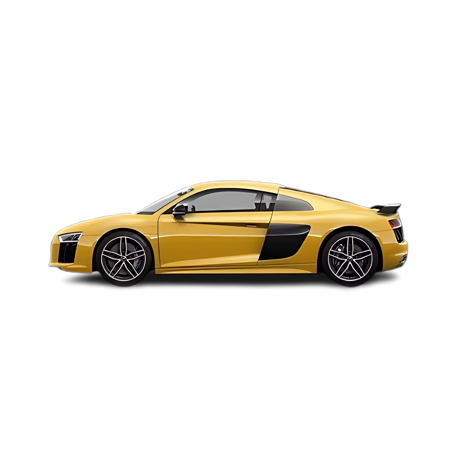 Audi R8 Coupe with the Partial Front area marked