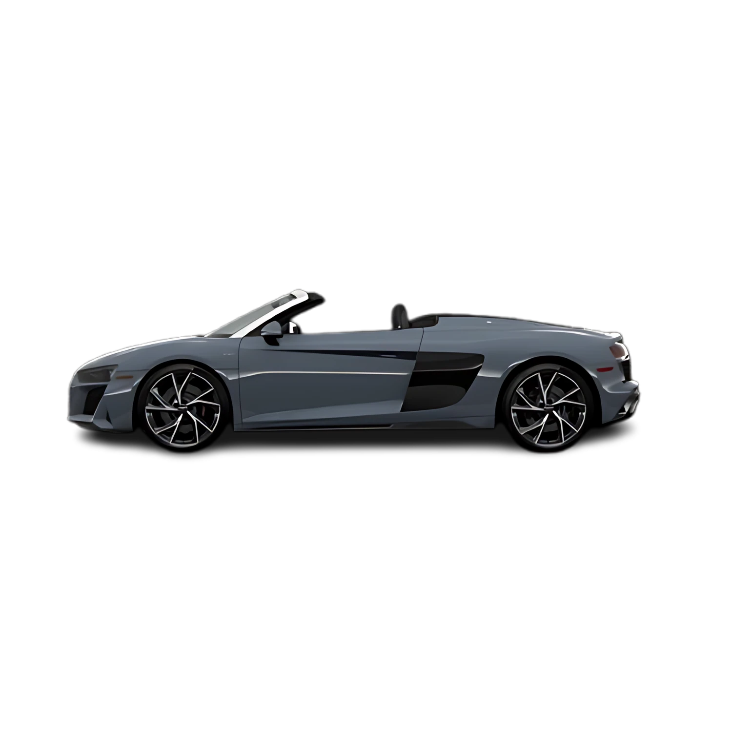 Audi R8 Spyder with the Partial Front area marked