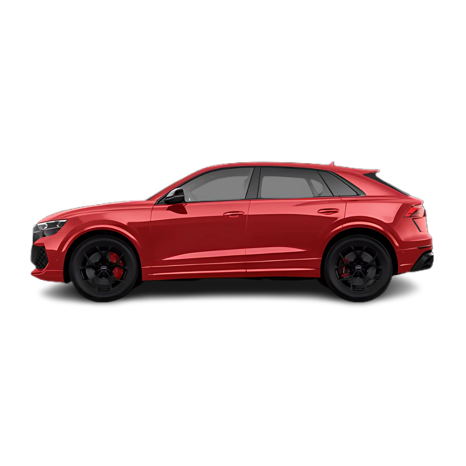 Audi RS Q8 with the Partial Front area marked