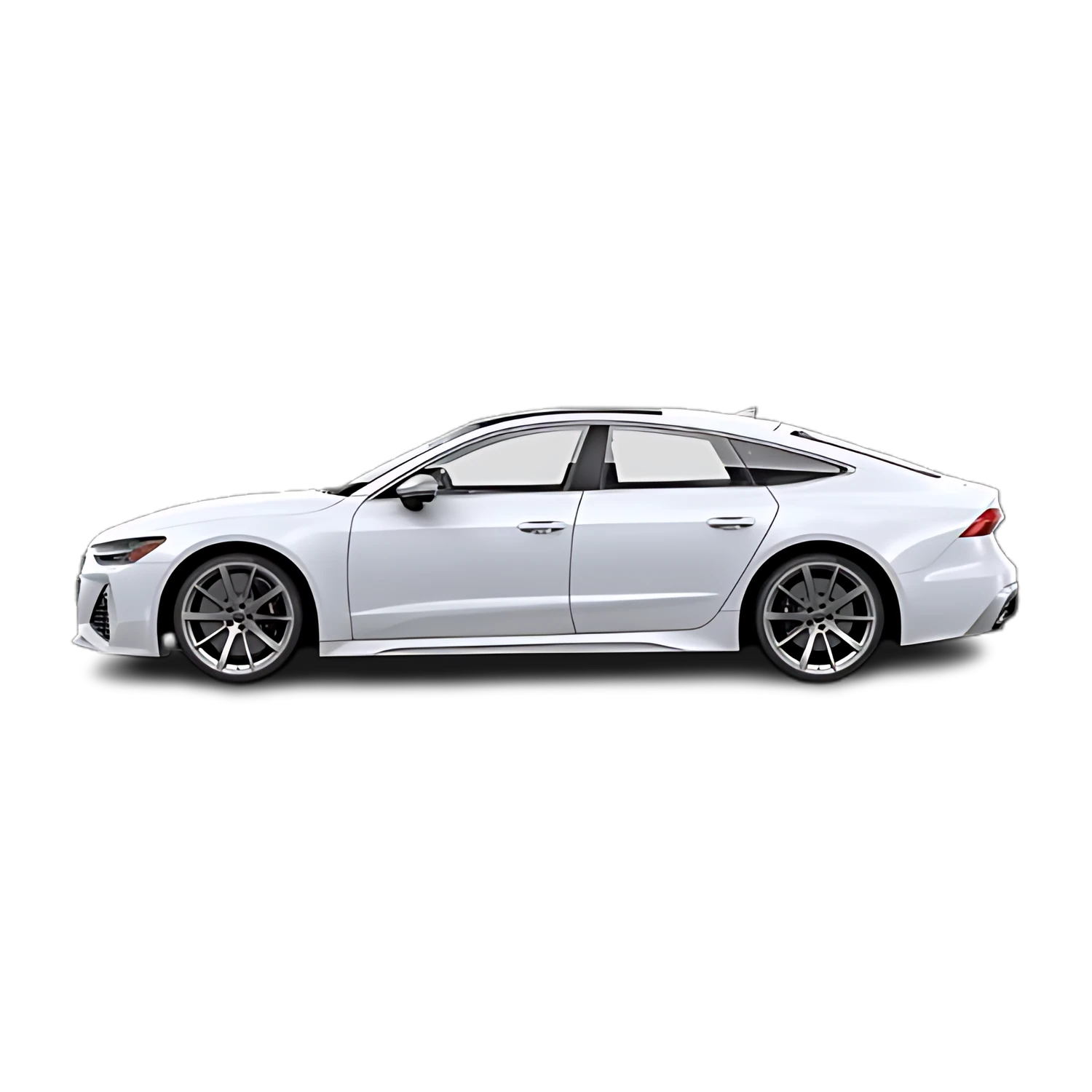 Audi RS7 Sedan with the Partial Front area marked