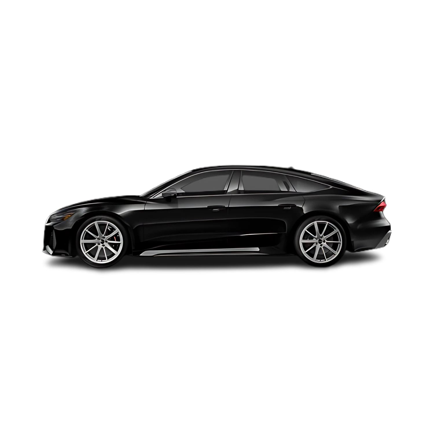 Audi RS7 Sportback with the Partial Front area marked