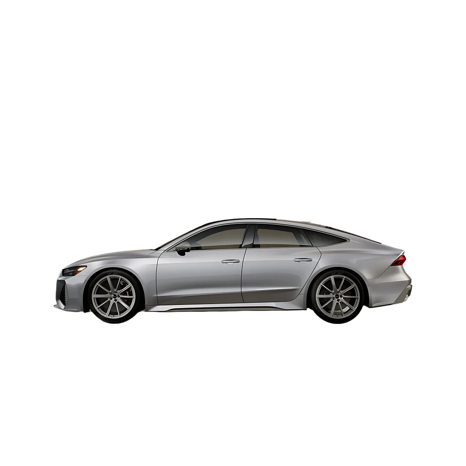 Audi RS7 with the Partial Front area marked