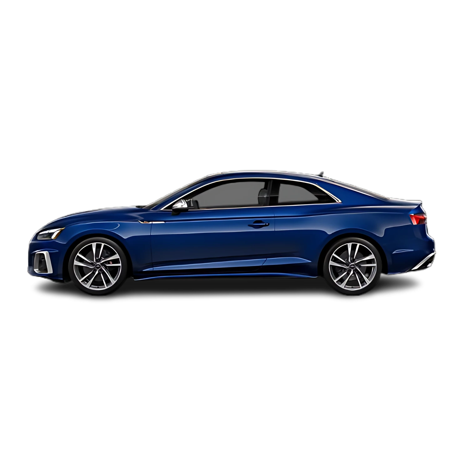 Audi S5 Coupe with the Partial Front area marked