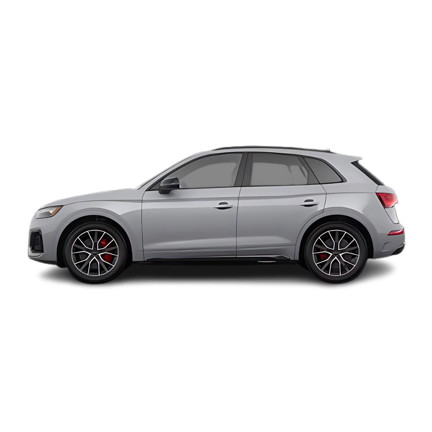 Audi SQ5 with the Partial Front area marked
