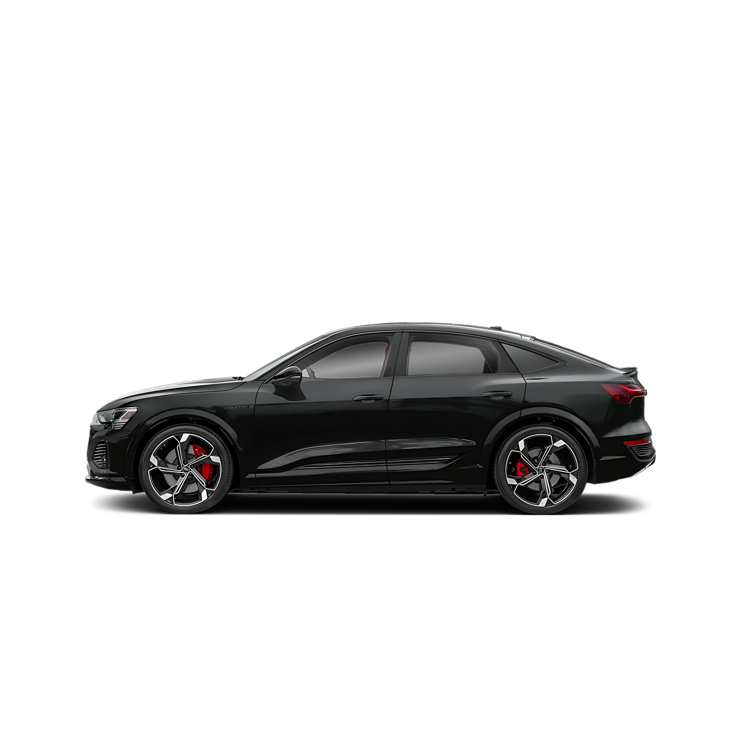 Audi SQ8 E-Tron Sportback with the Partial Front area marked