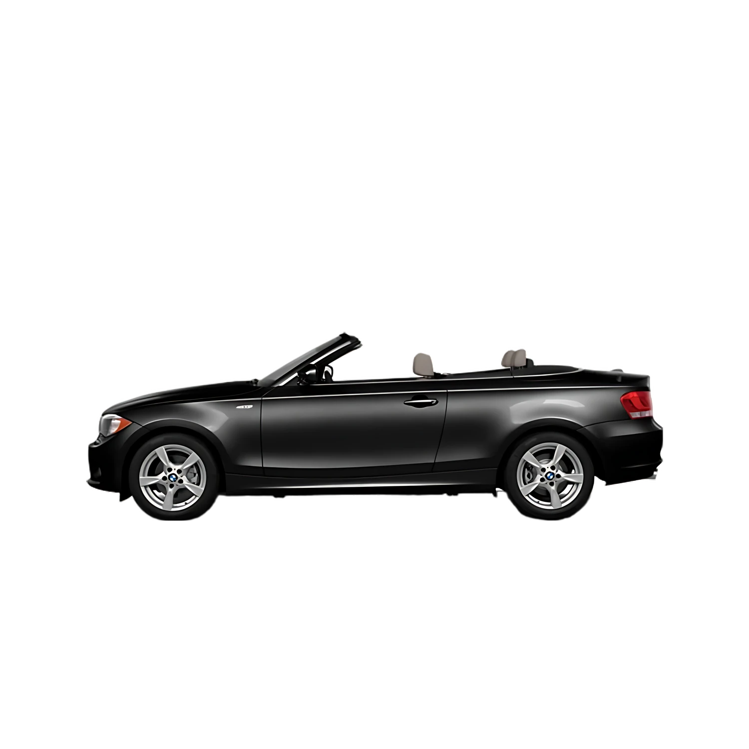 BMW 1 Series Convertible with the Partial Front area marked
