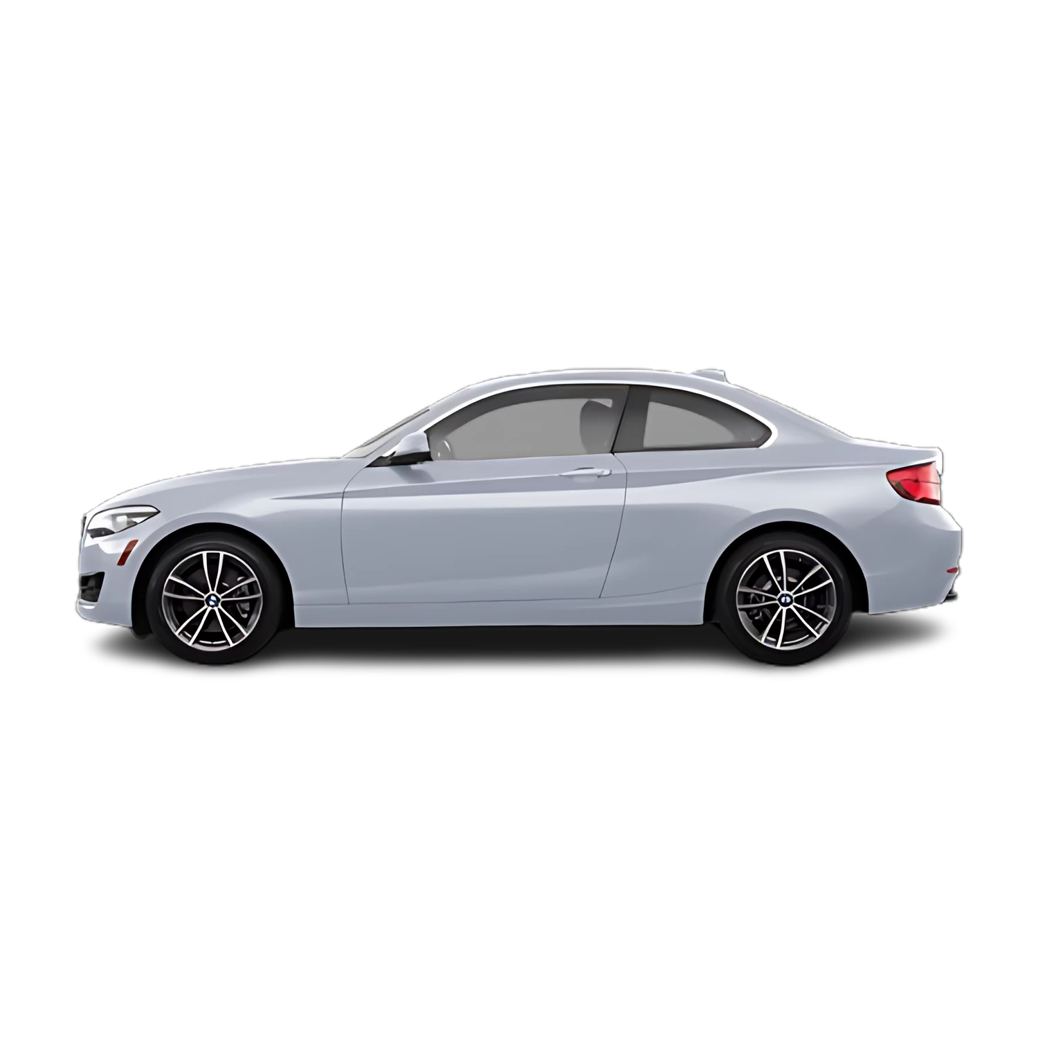 BMW 2 Series Coupe with the Partial Front area marked