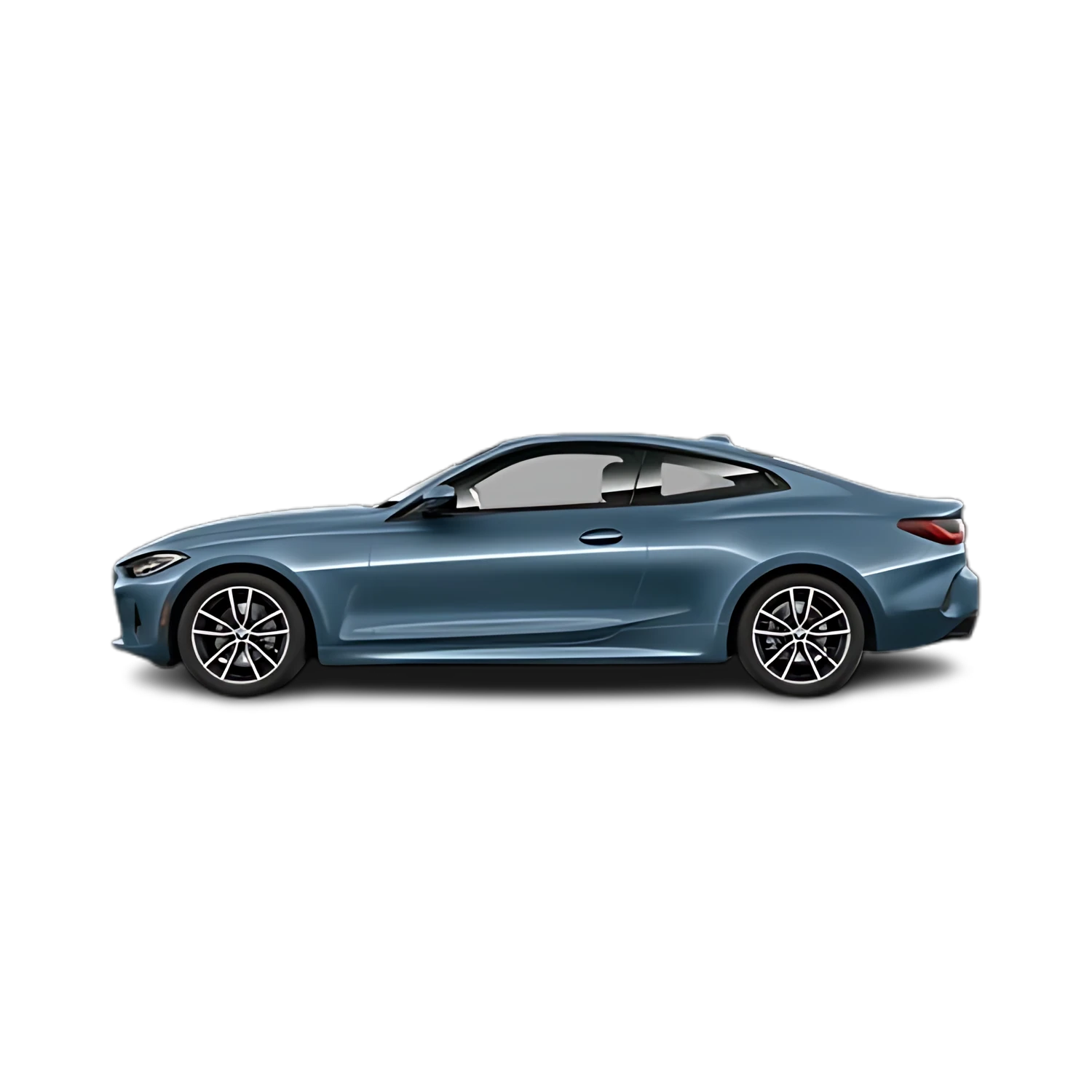 BMW 4 Series Coupe with the Partial Front area marked