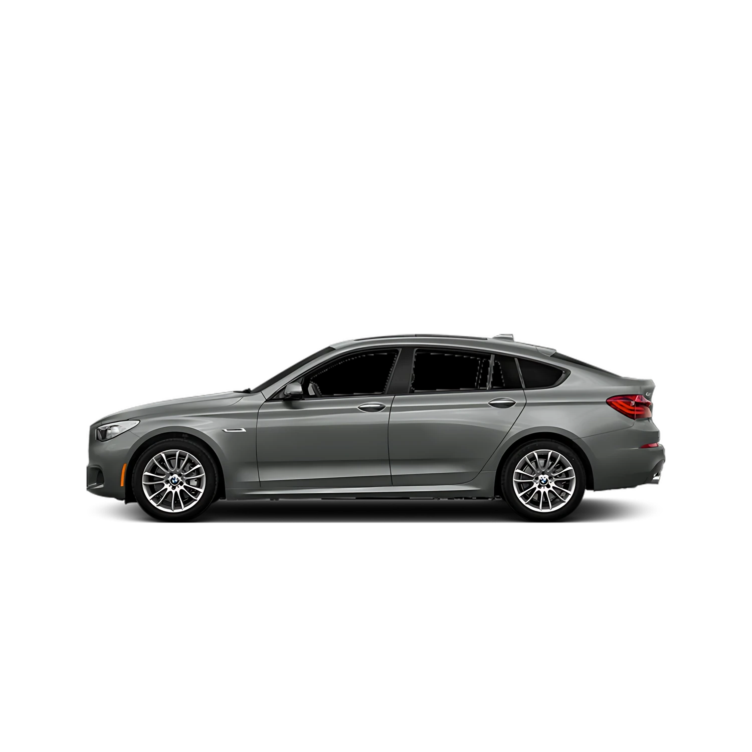 BMW 5 Series Gran Turismo with the Partial Front area marked