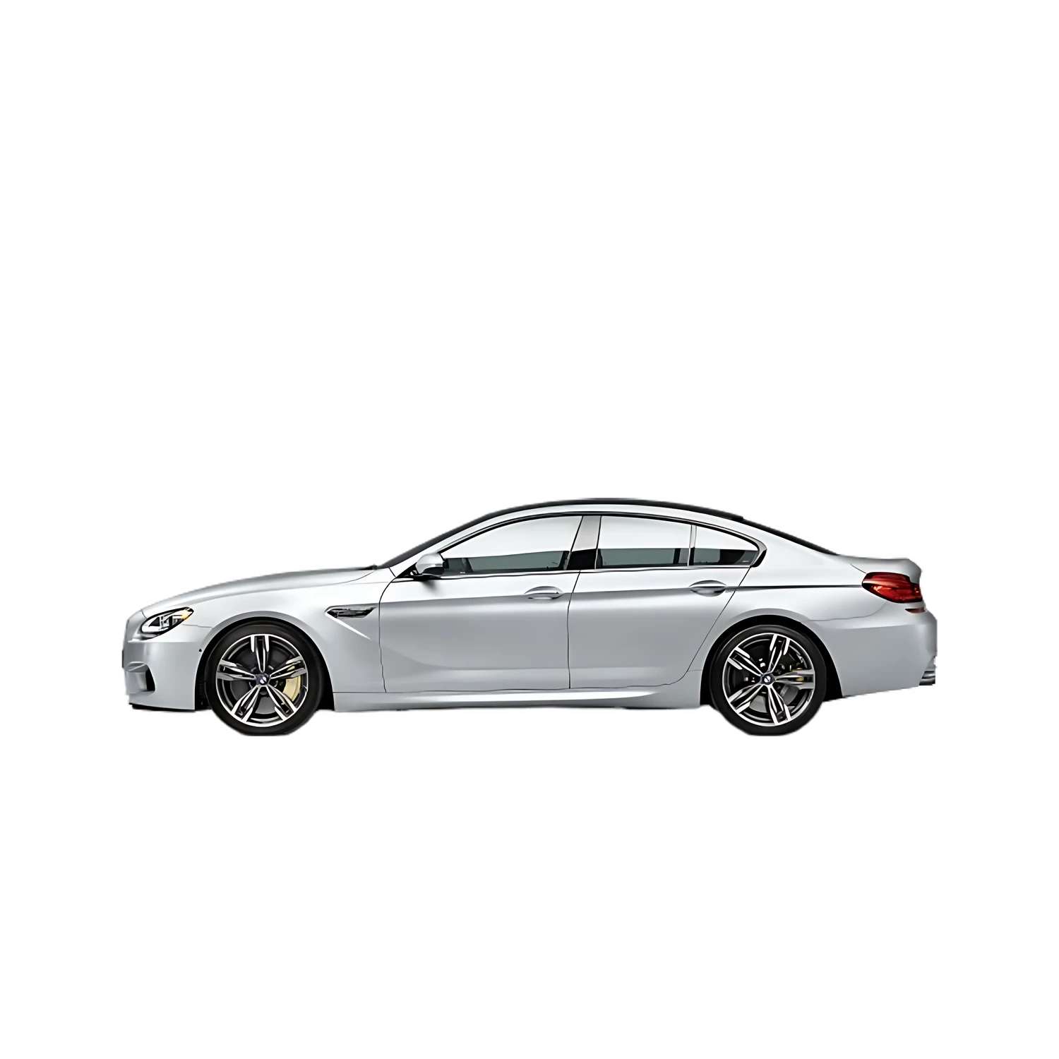 BMW 6 Series Gran Coupe with the Partial Front area marked