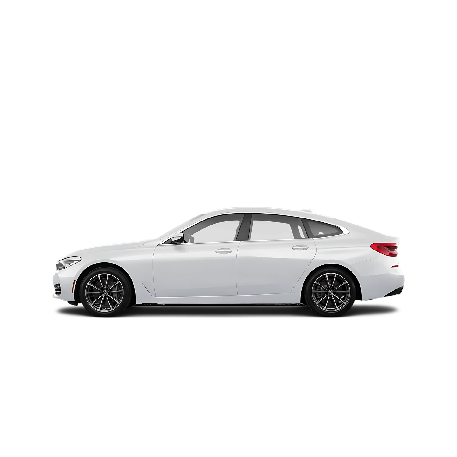 BMW 6 Series Gran Turismo with the Partial Front area marked