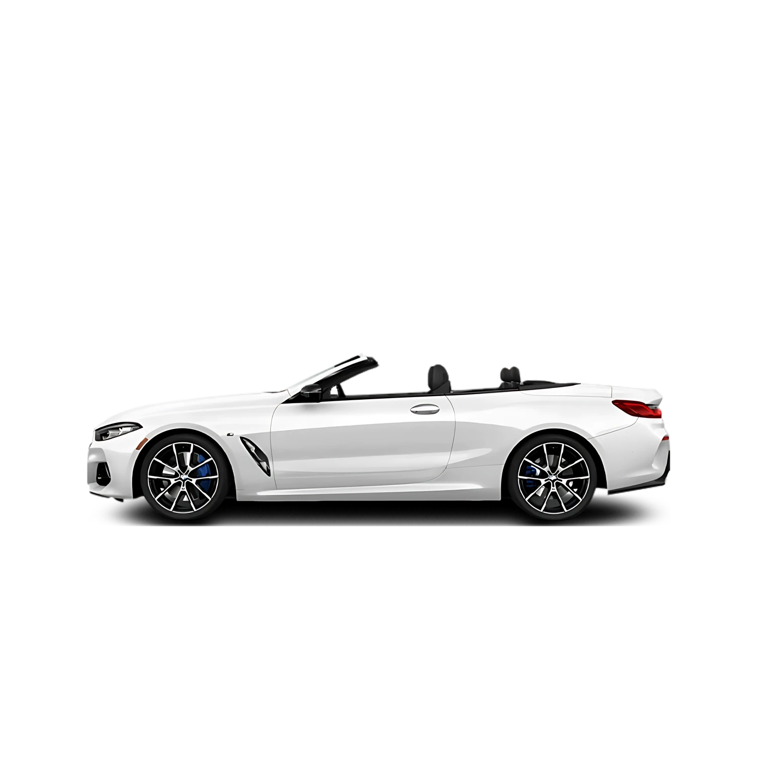 BMW 8 Series Convertible with the Partial Front area marked