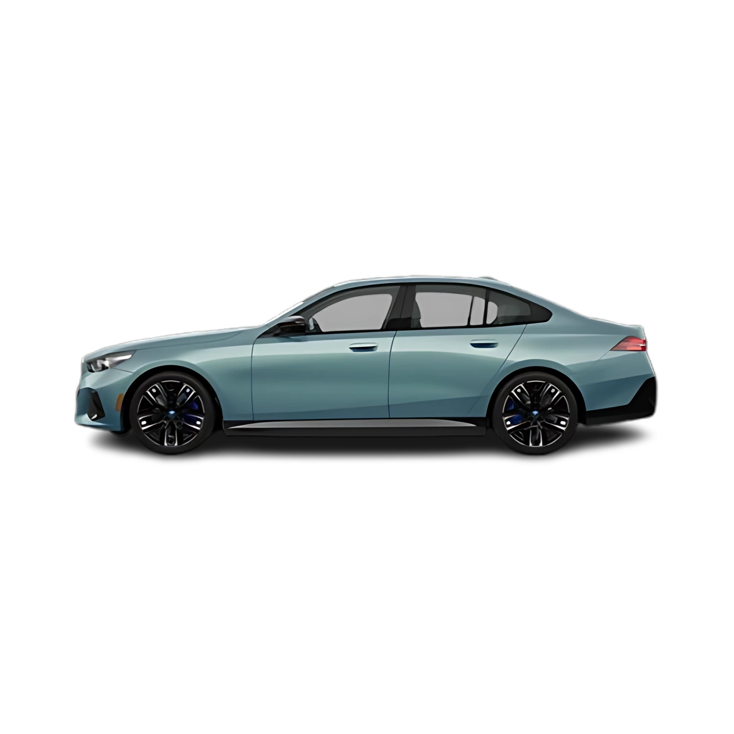 BMW i5 with the Partial Front area marked