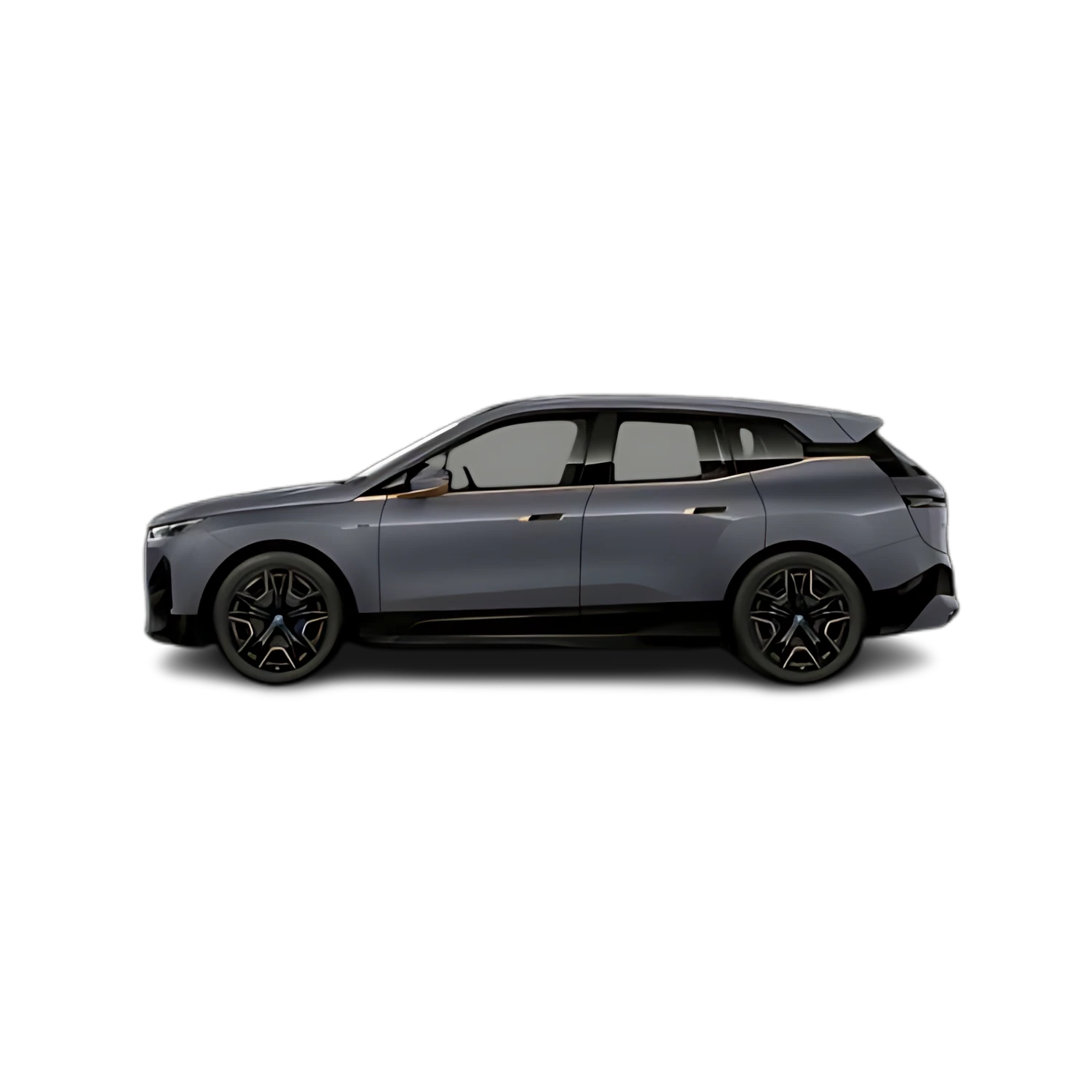 BMW iX with the Partial Front area marked