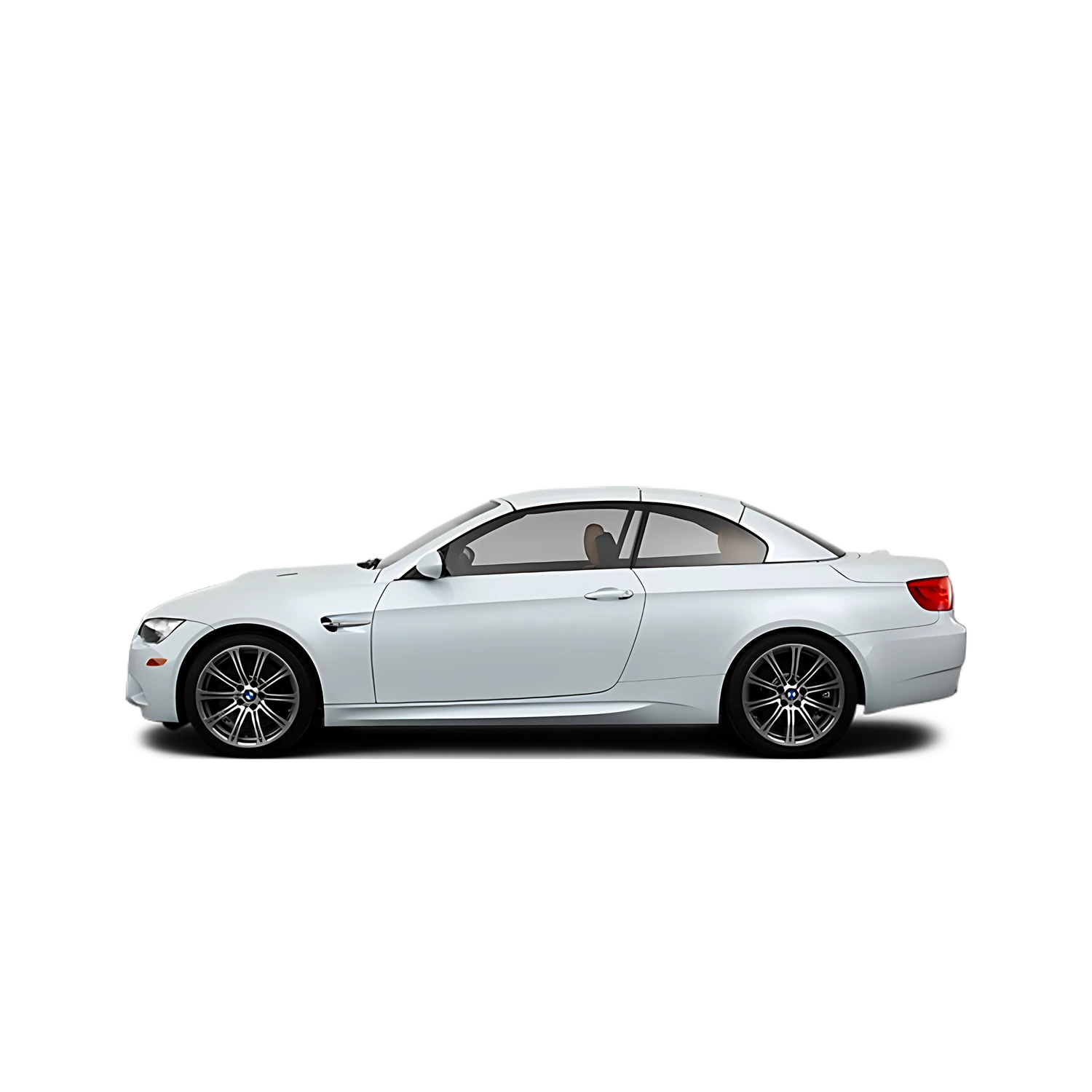 BMW M3 Convertible with the Partial Front area marked
