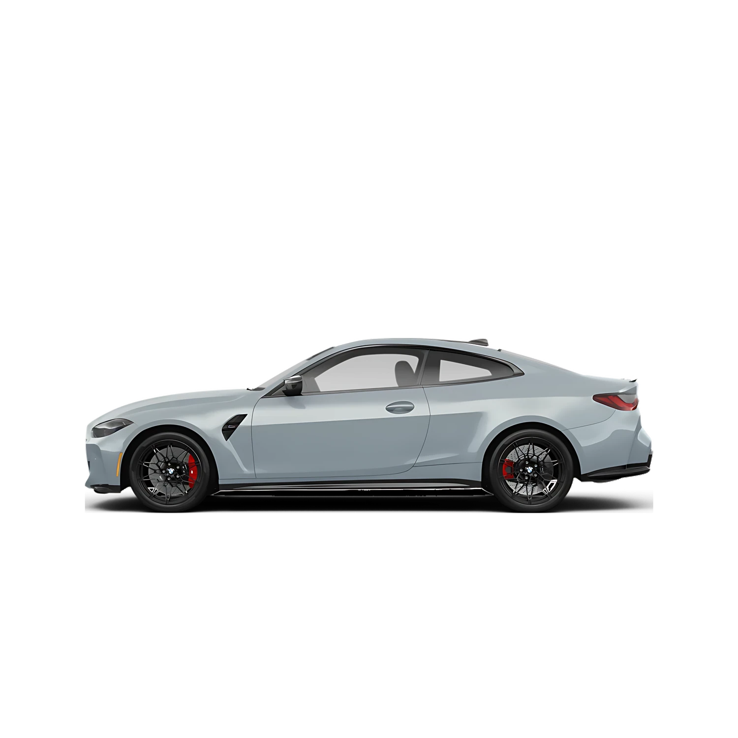 BMW M4 CSL with the Partial Front area marked