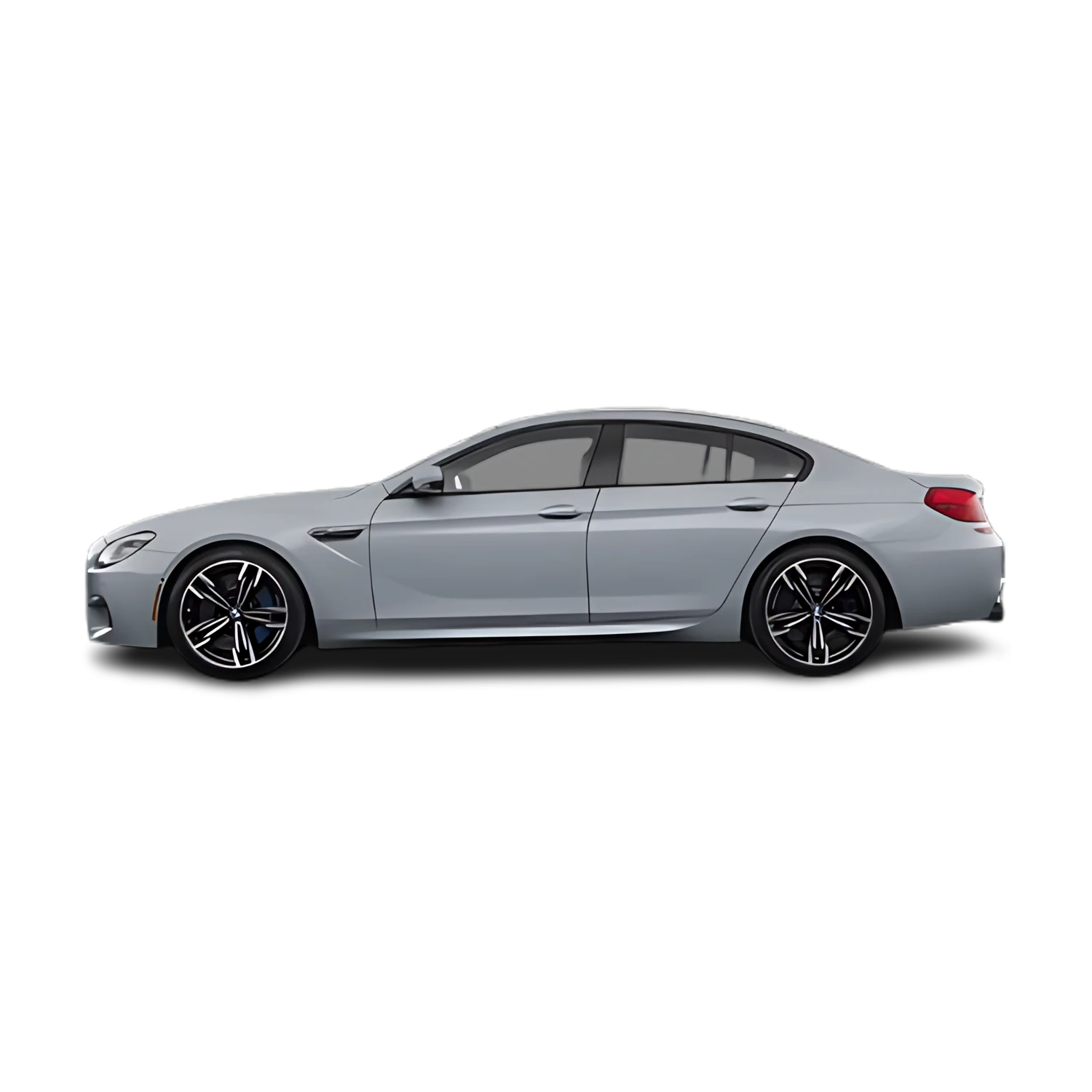 BMW M6 Coupe with the Partial Front area marked