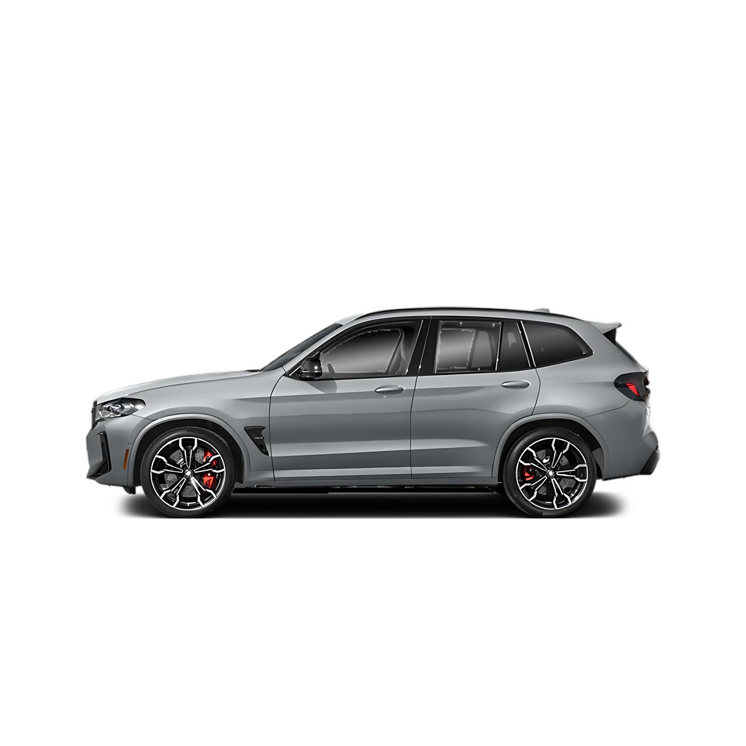 BMW X3 M with the Partial Front area marked