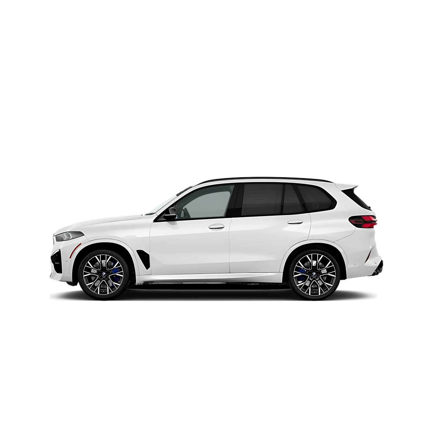 BMW X5 M with the Partial Front area marked