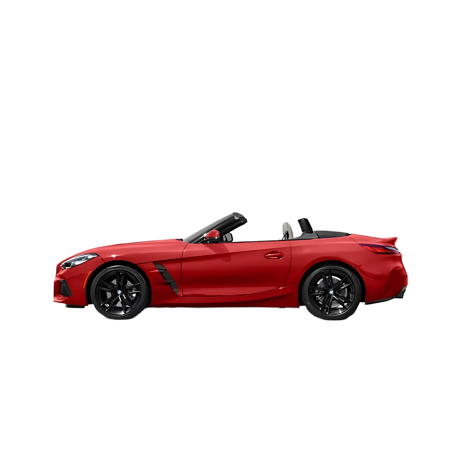 BMW Z4 Roadster with the Partial Front area marked
