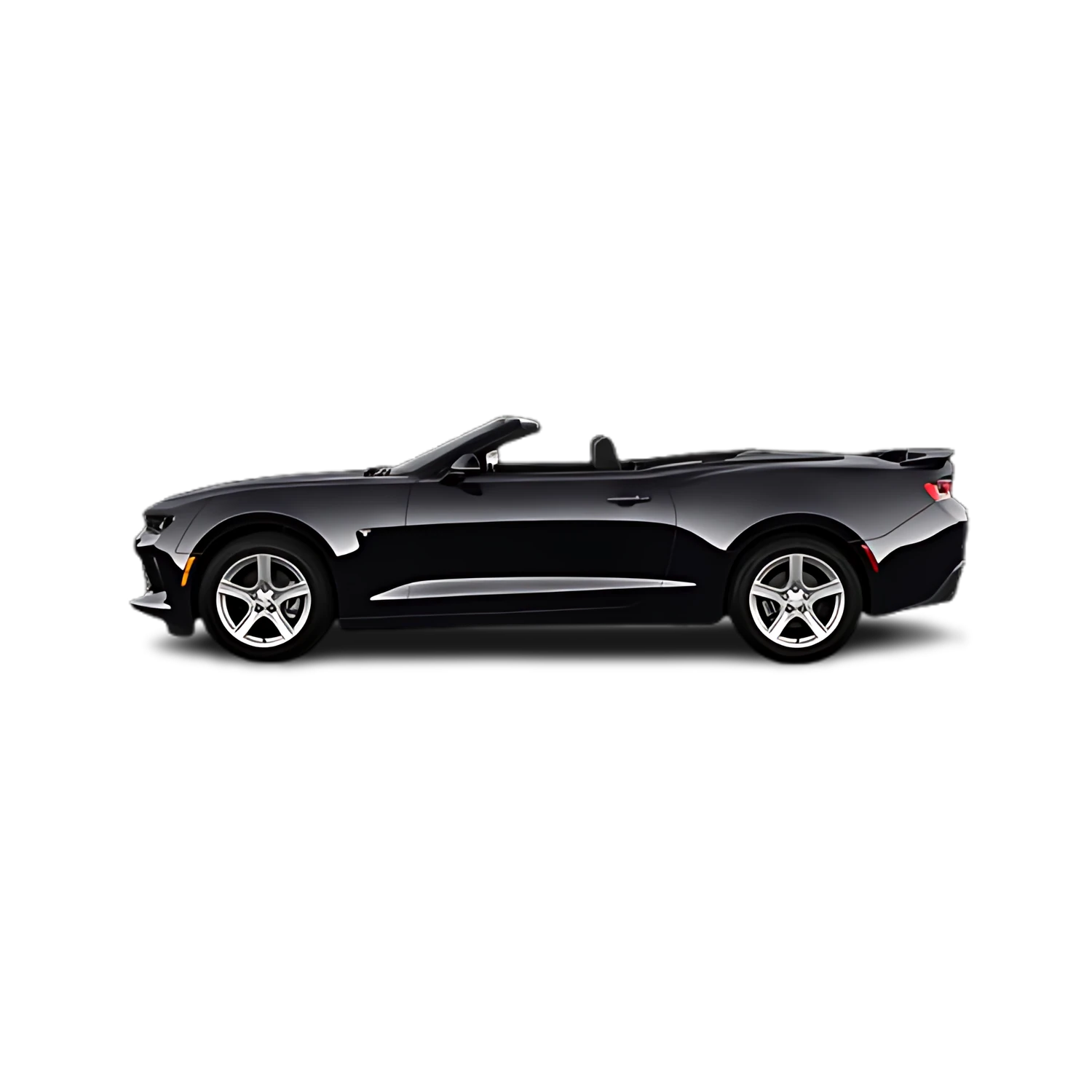 Chevrolet Camaro Convertible with the Partial Front area marked