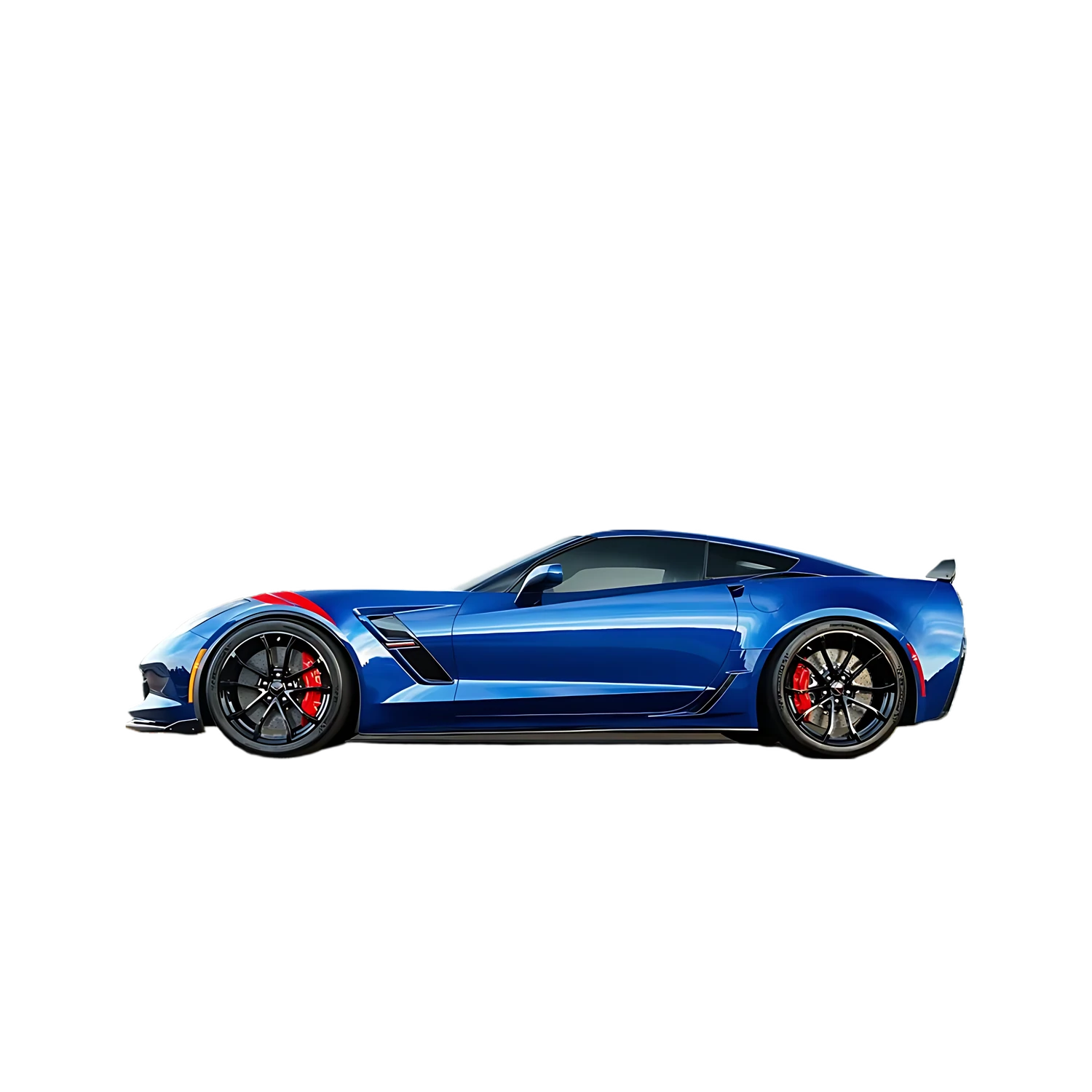 Chevrolet Corvette Grand Sport X Coupe with the Partial Front area marked