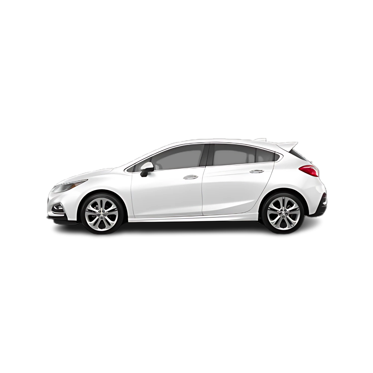 Chevrolet Cruze Hatchback with the Partial Front area marked