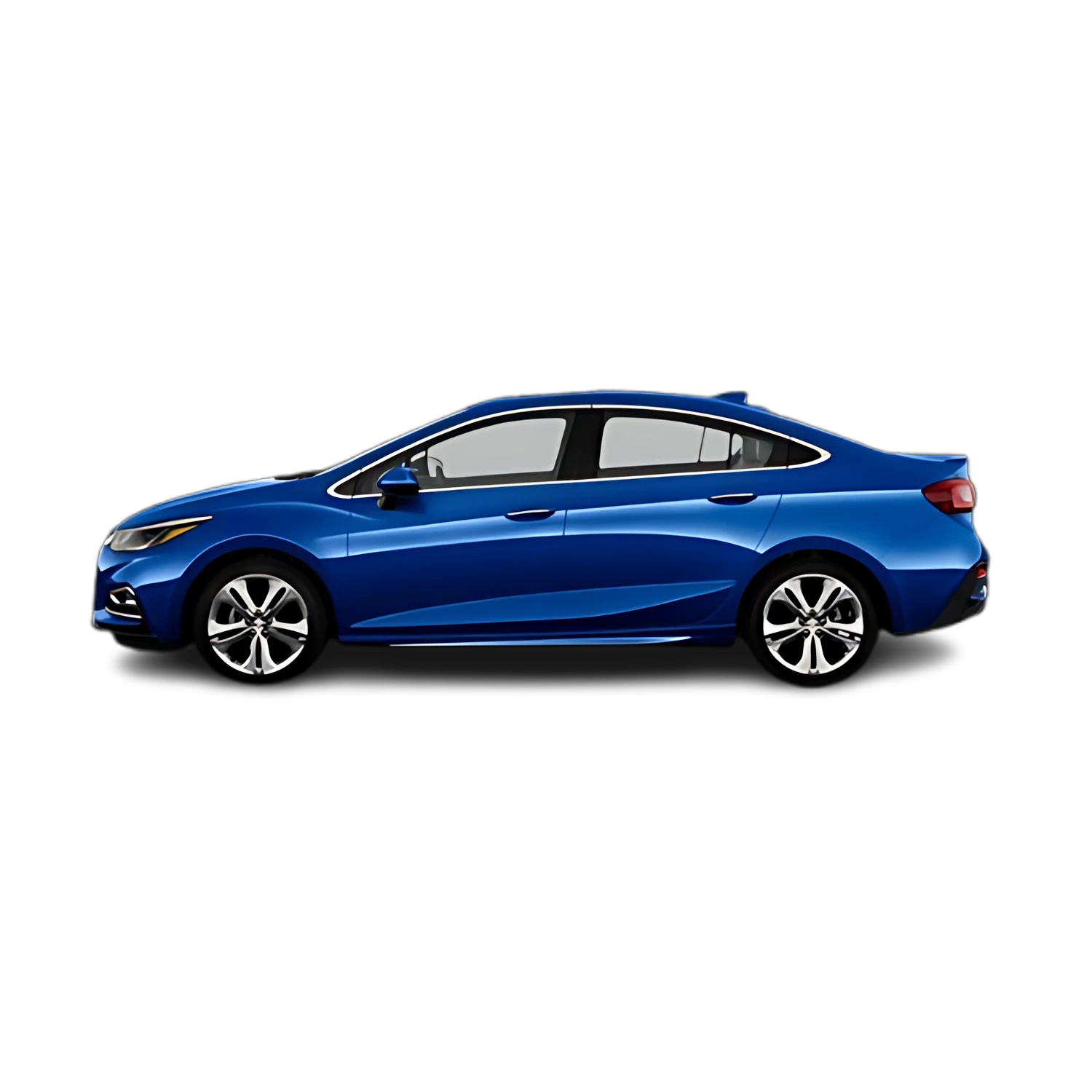 Chevrolet Cruze Sedan with the Partial Front area marked