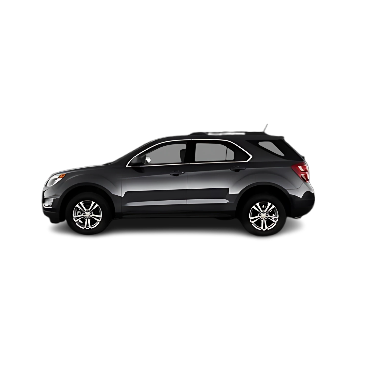 Chevrolet Equinox with the Partial Front area marked