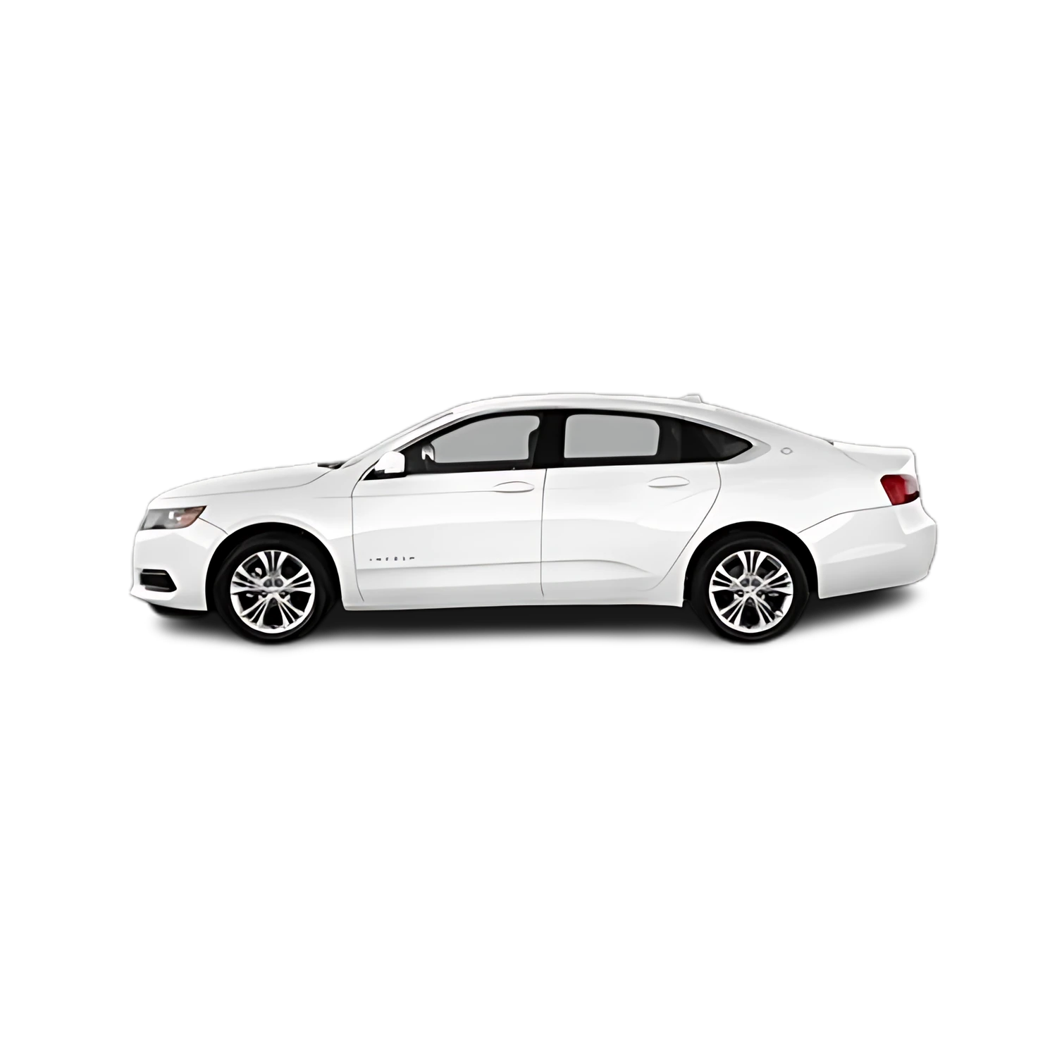 Chevrolet Impala with the Partial Front area marked