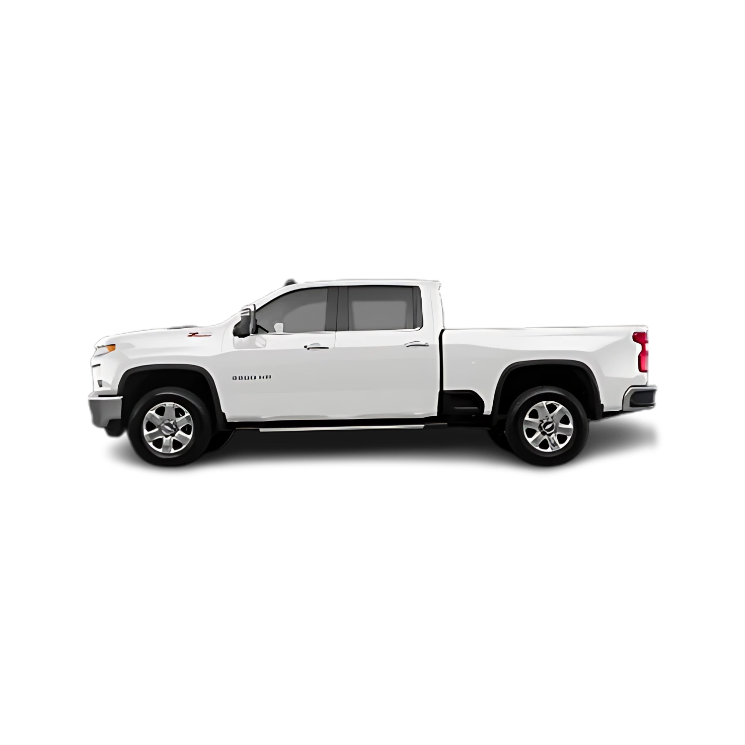 Chevrolet Silverado 3500 HD with the Partial Front area marked