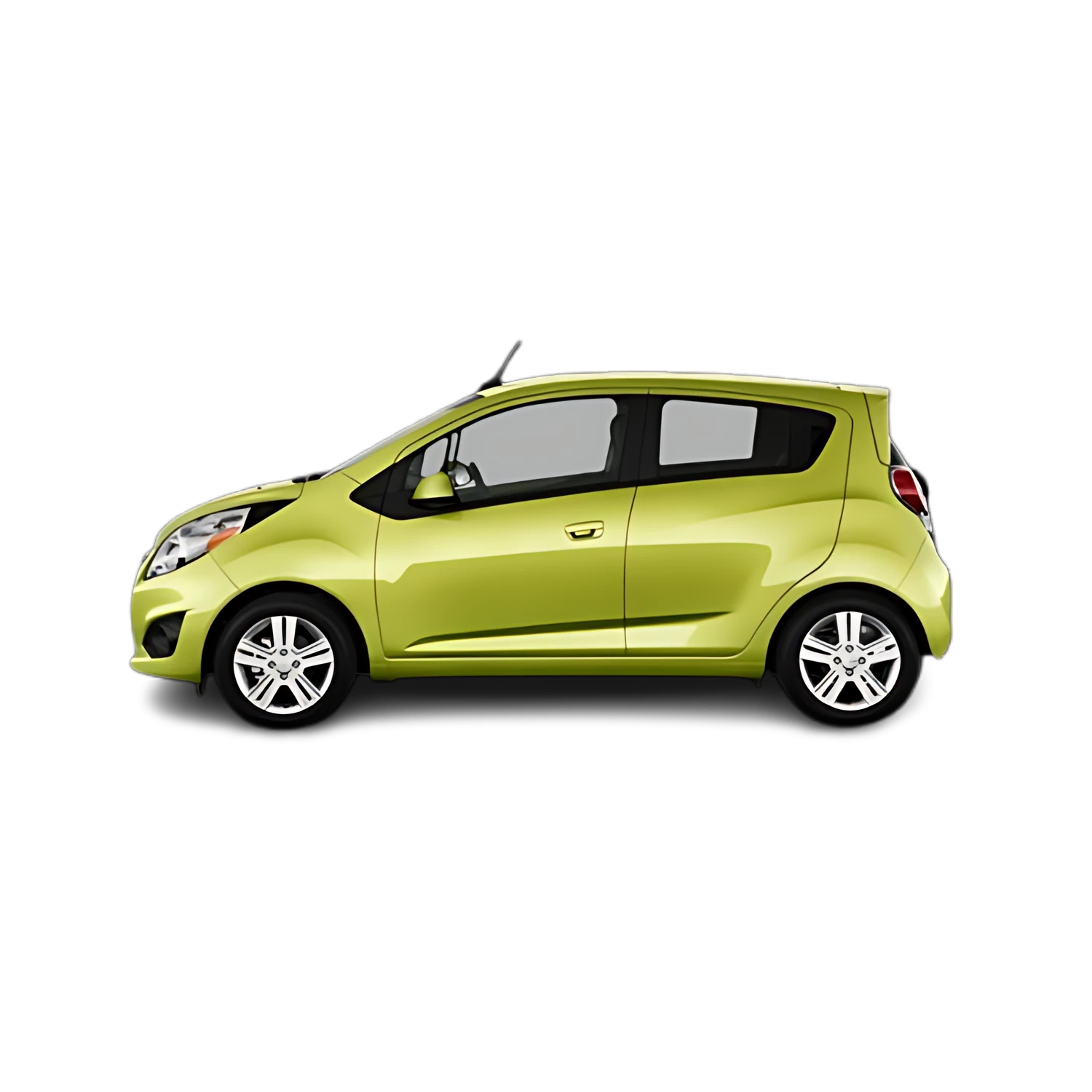 Chevrolet Spark with the Partial Front area marked