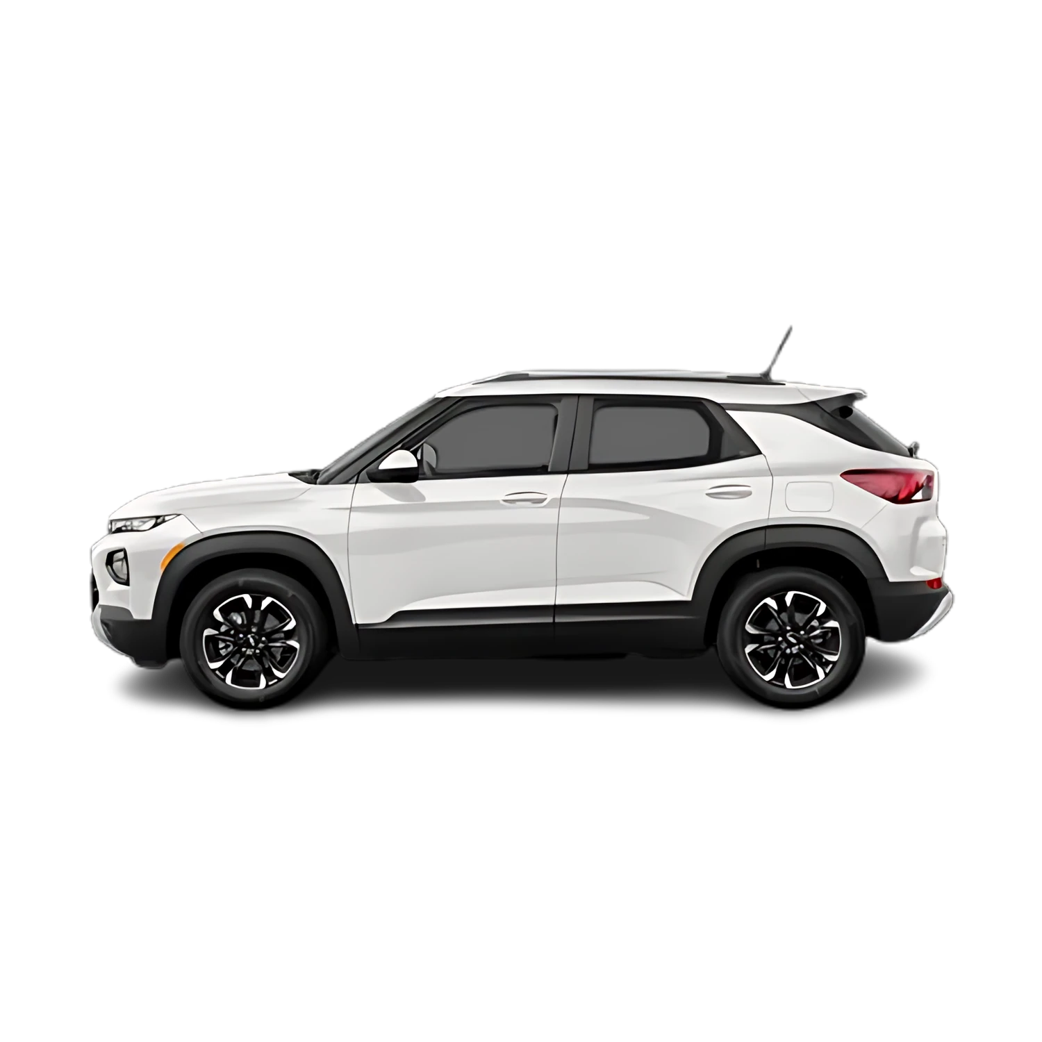 Chevrolet Trailblazer with the Partial Front area marked