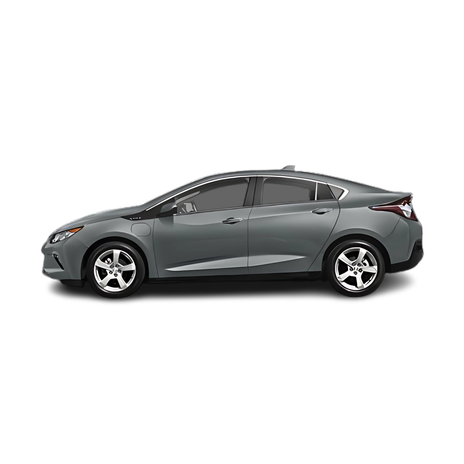 Chevrolet Volt with the Partial Front area marked