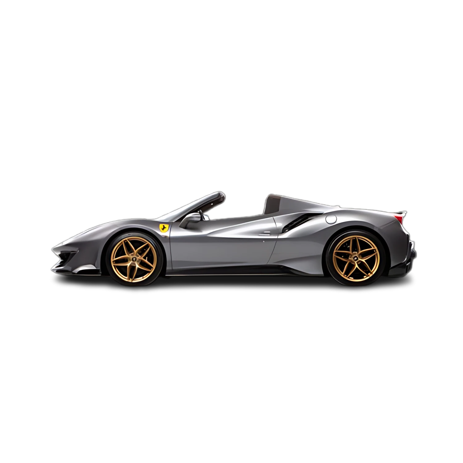 Ferrari 488 Pista Spider with the Partial Front area marked
