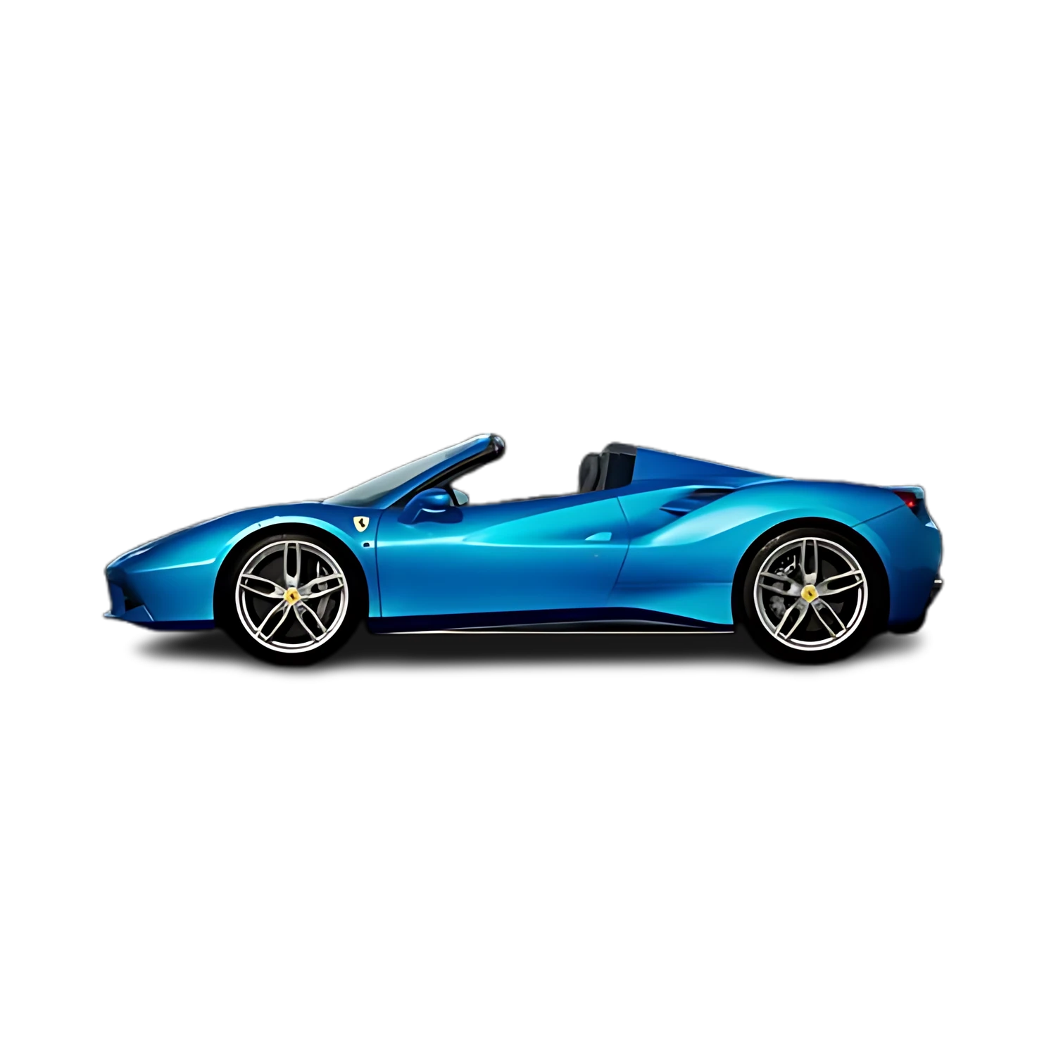 Ferrari 488 Spider with the Partial Front area marked