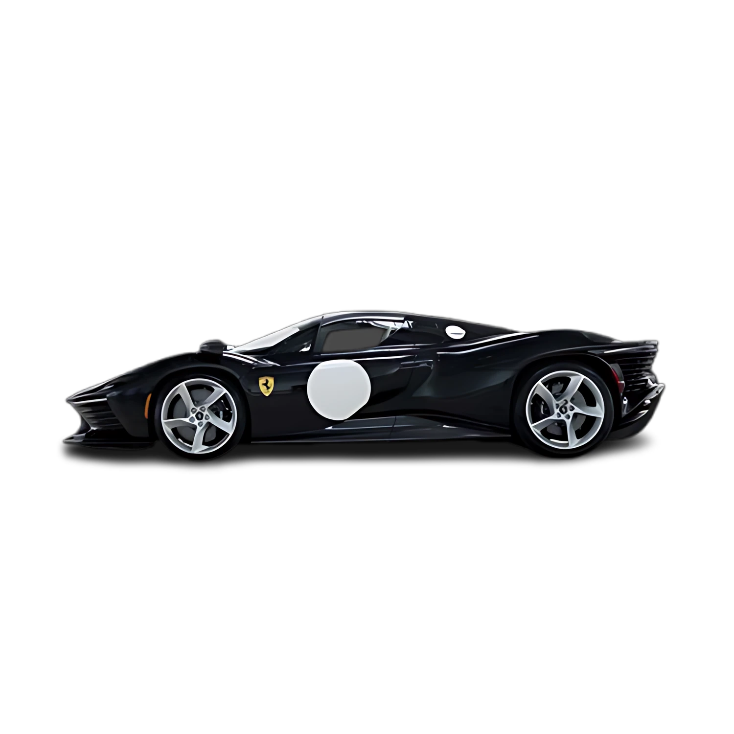 Ferrari Daytona SP3 with the Partial Front area marked