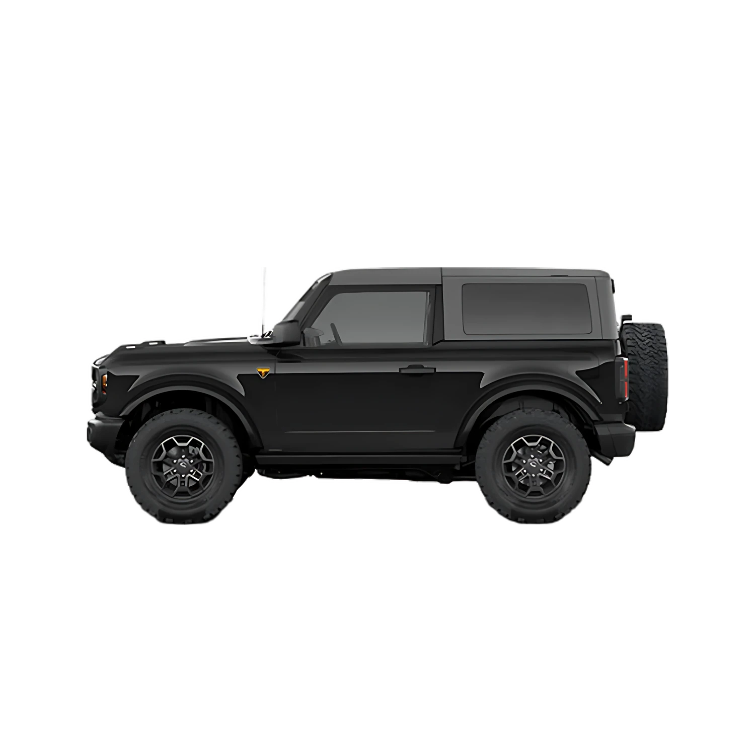 Ford Bronco 2-Door with the Partial Front area marked