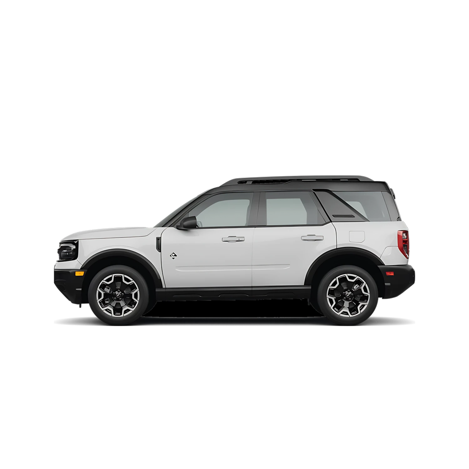 Ford Bronco Sport with the Partial Front area marked